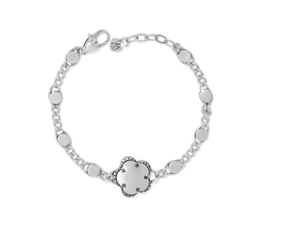 NEW BRIGHTON gaia flower bracelet in silver